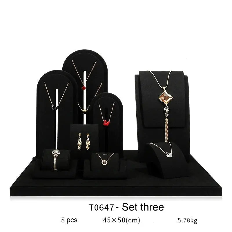 Jewelry display shelf, high-end model suit, necklace, earrings, shelf, window display props Jim Display