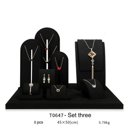 Jewelry display shelf, high-end model suit, necklace, earrings, shelf, window display props Jim Display