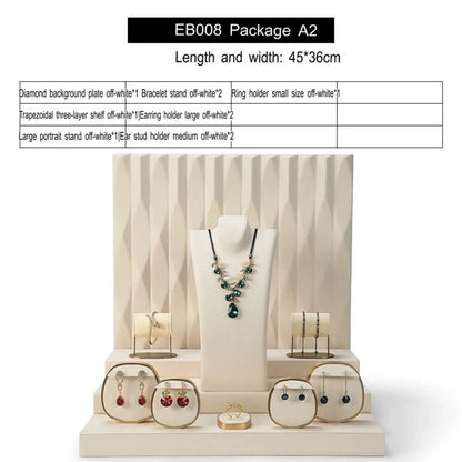 Luxury jewellery display, rings, necklaces, earrings, window display, jewelry, display props Jim Display