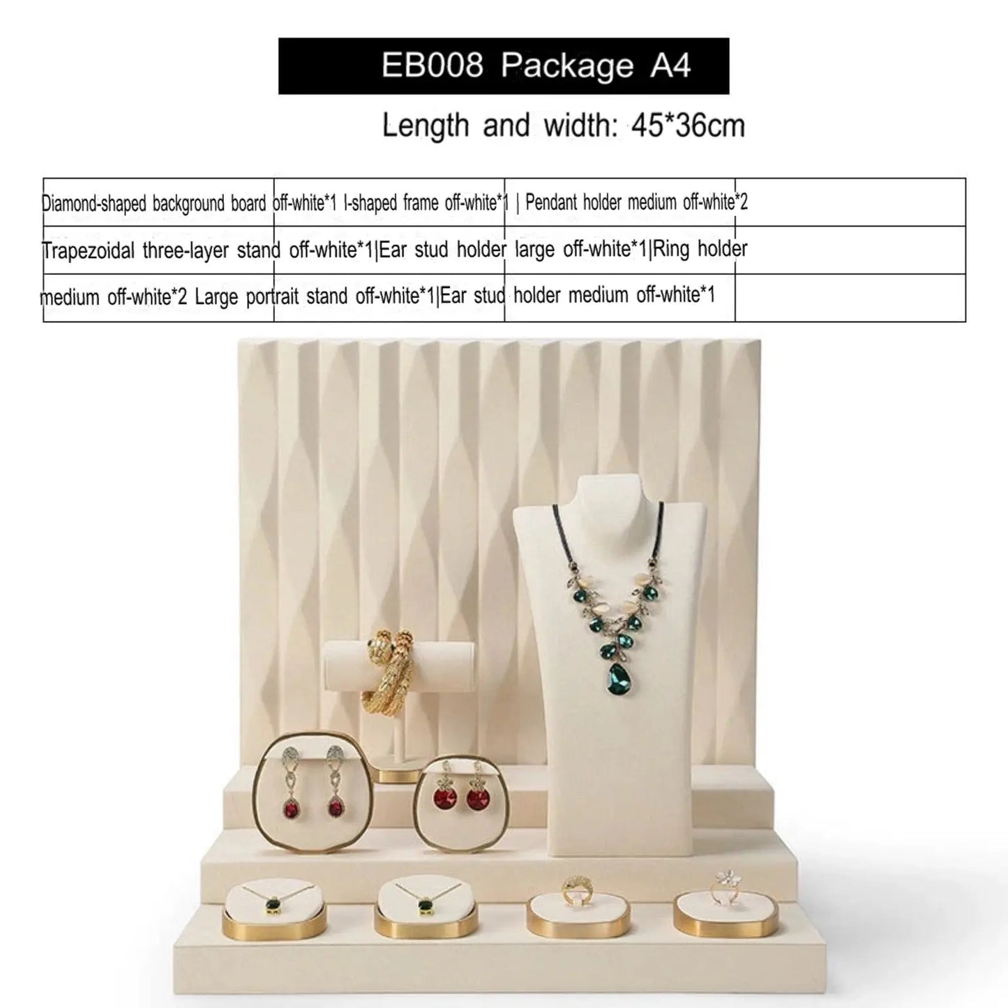 Luxury jewellery display, rings, necklaces, earrings, window display, jewelry, display props Jim Display