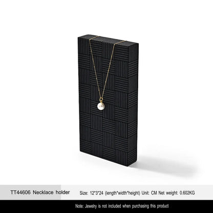 High-end jewelry display props, light luxury microfiber rings, necklaces, earrings, jewelry display racks Jim Display