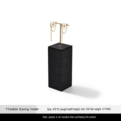 High-end jewelry display props, light luxury microfiber rings, necklaces, earrings, jewelry display racks Jim Display