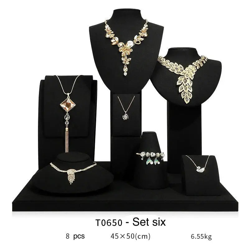 Jewelry display shelf, high-end model suit, necklace, earrings, shelf, window display props Jim Display
