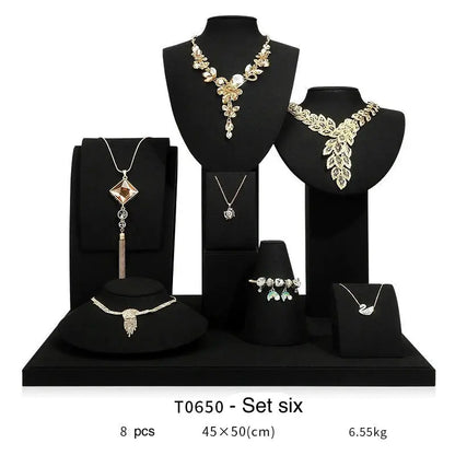 Jewelry display shelf, high-end model suit, necklace, earrings, shelf, window display props Jim Display