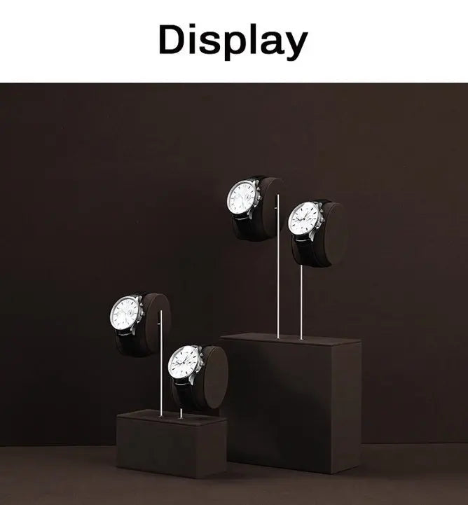 High-end watch display stand, microfiber watch display stand, counter display watch display props Jim Display