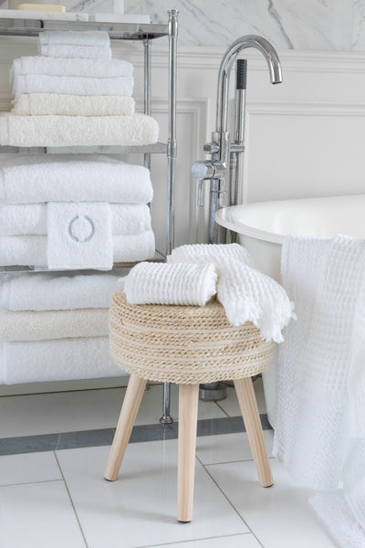 how to style towels, bathroom decor tips, linen closet organization, towel folding techniques