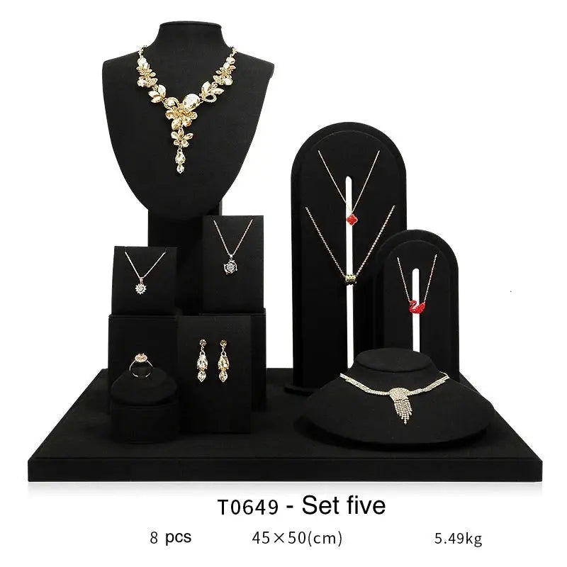 Jewelry display shelf, high-end model suit, necklace, earrings, shelf, window display props Jim Display