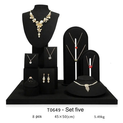 Jewelry display shelf, high-end model suit, necklace, earrings, shelf, window display props Jim Display
