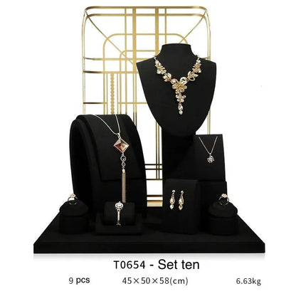 Jewelry display shelf, high-end model suit, necklace, earrings, shelf, window display props Jim Display