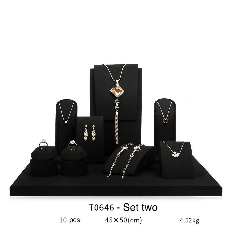 Jewelry display shelf, high-end model suit, necklace, earrings, shelf, window display props Jim Display