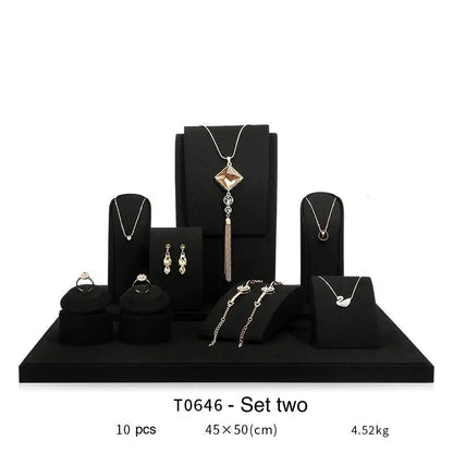 Jewelry display shelf, high-end model suit, necklace, earrings, shelf, window display props Jim Display