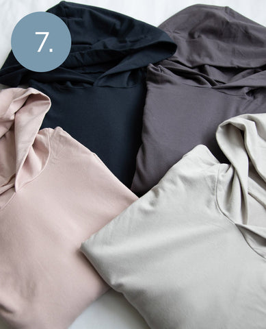 French Terry Hooded Sleepshirt