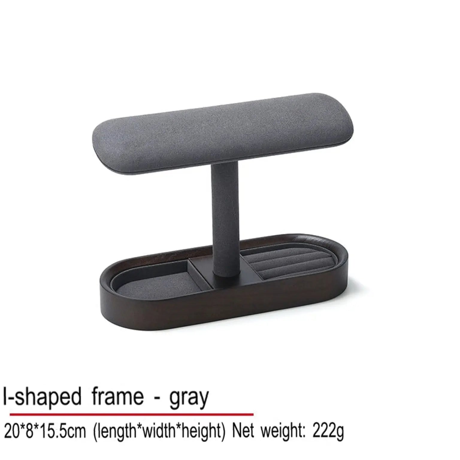 Watch and Jewelry display, gray microfiber bracelet bracelet, watch bracelet display props, rings, earring racks Jim Display