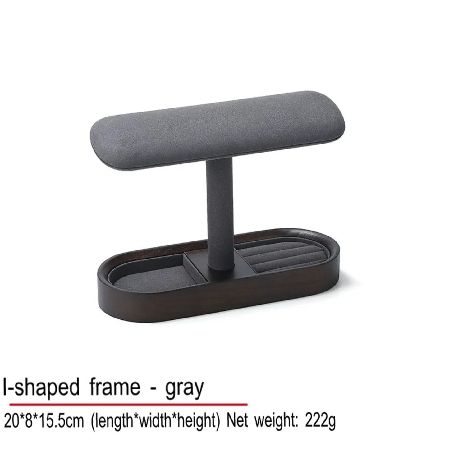 Watch and Jewelry display, gray microfiber bracelet bracelet, watch bracelet display props, rings, earring racks Jim Display