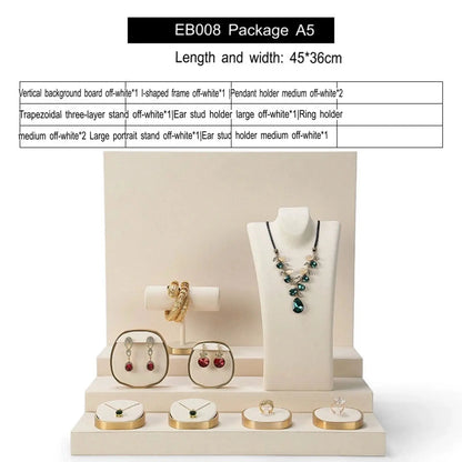 Luxury jewellery display, rings, necklaces, earrings, window display, jewelry, display props Jim Display
