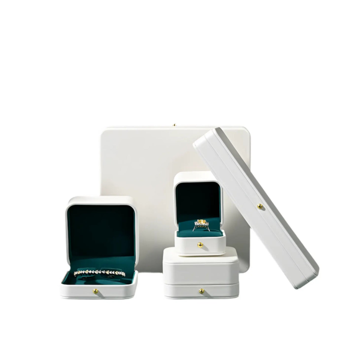 Jewelry Box, PU Suede Interior, Ring Box, Earrings, Necklaces, Bracelets, Storage Boxes, Jewelry Gift Boxes Jim Display