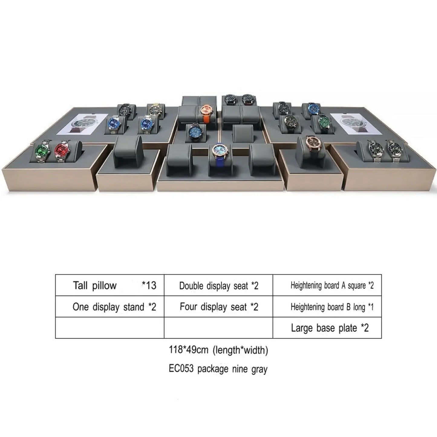 Watch display props, counter watch display racks, window displays, watch pillow bags, display racks, storage stands Jim Display