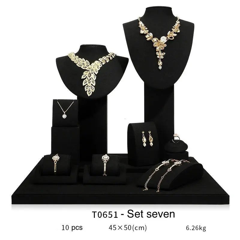 Jewelry display shelf, high-end model suit, necklace, earrings, shelf, window display props Jim Display