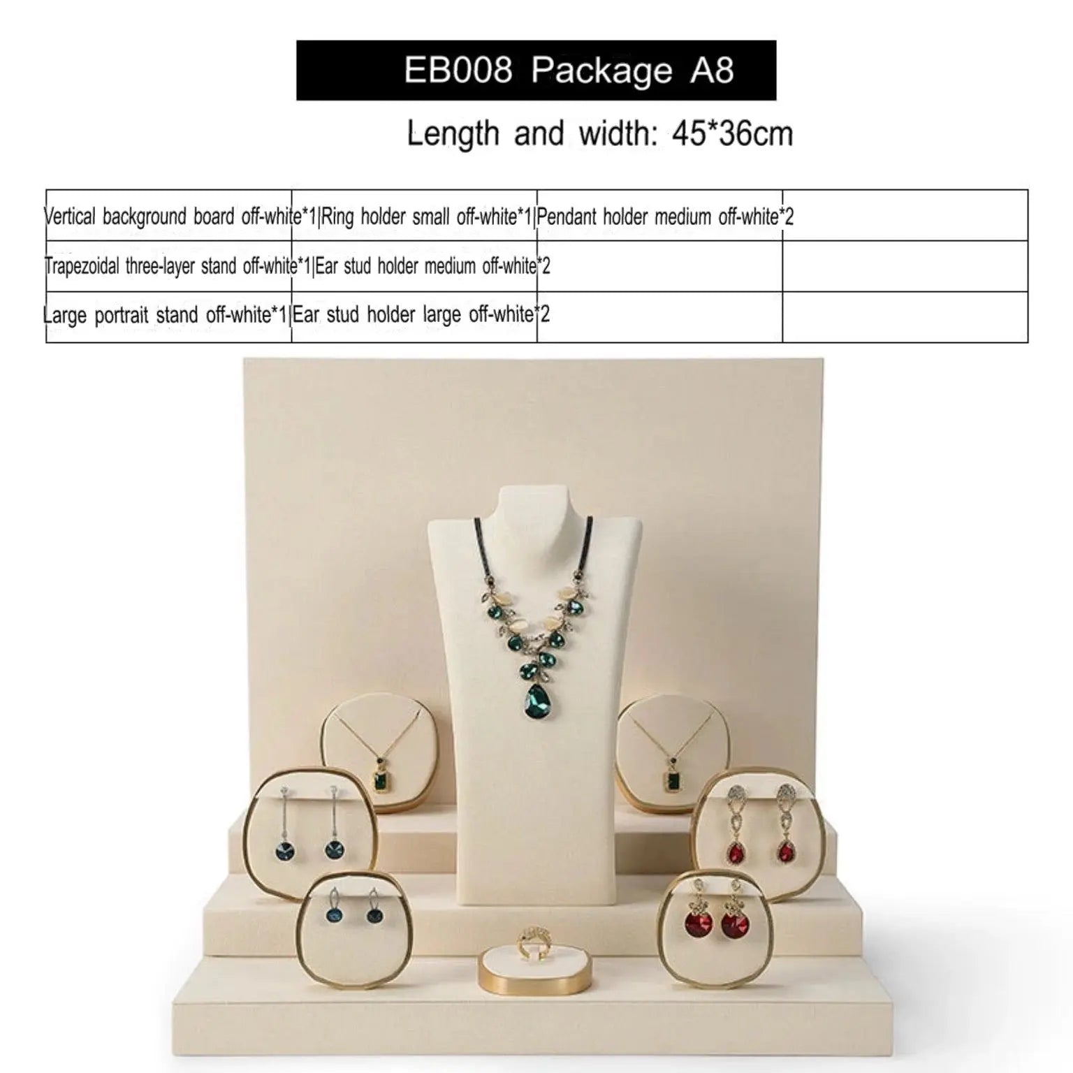 Luxury jewellery display, rings, necklaces, earrings, window display, jewelry, display props Jim Display