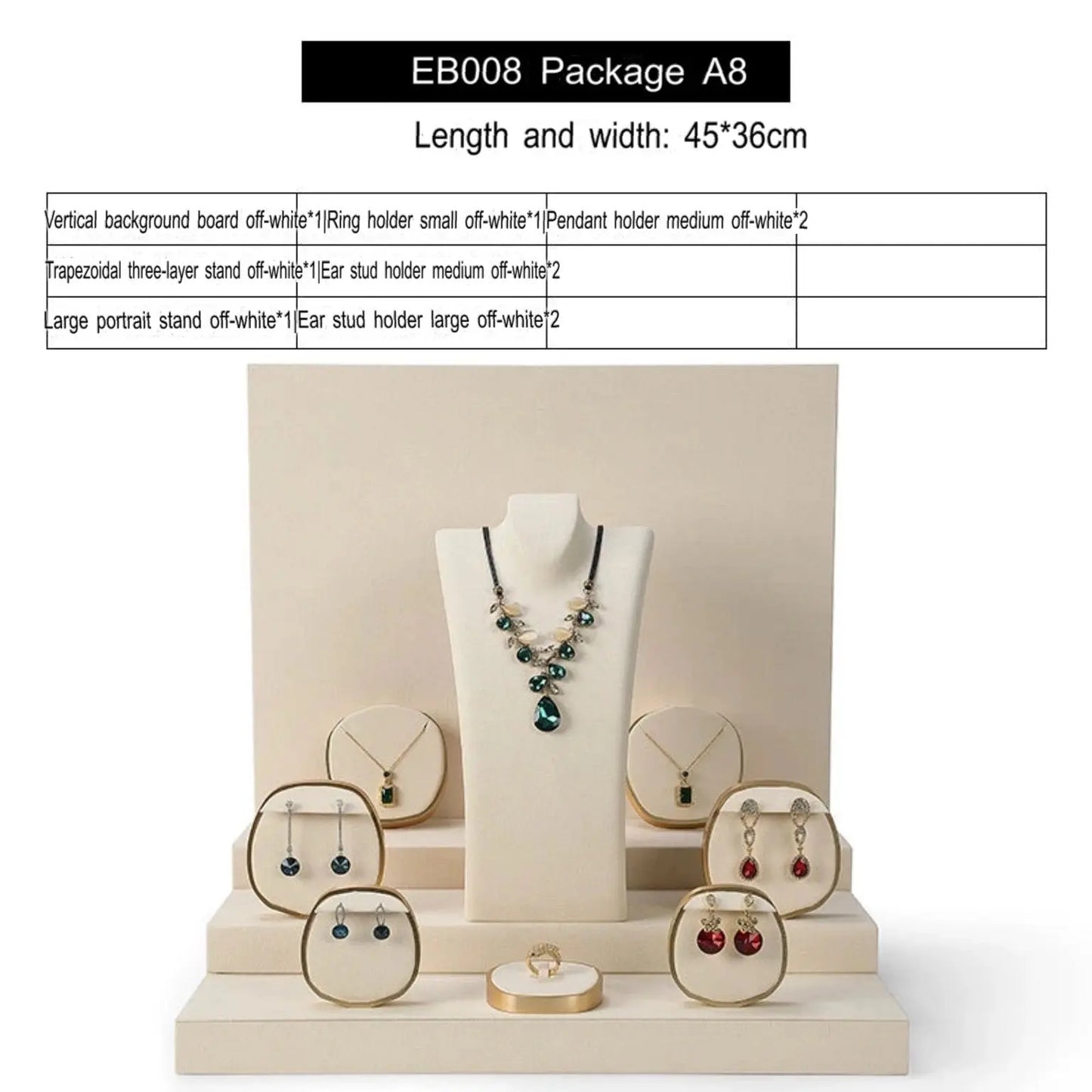 Luxury jewellery display, rings, necklaces, earrings, window display, jewelry, display props Jim Display