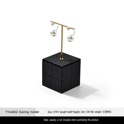 High-end jewelry display props, light luxury microfiber rings, necklaces, earrings, jewelry display racks Jim Display