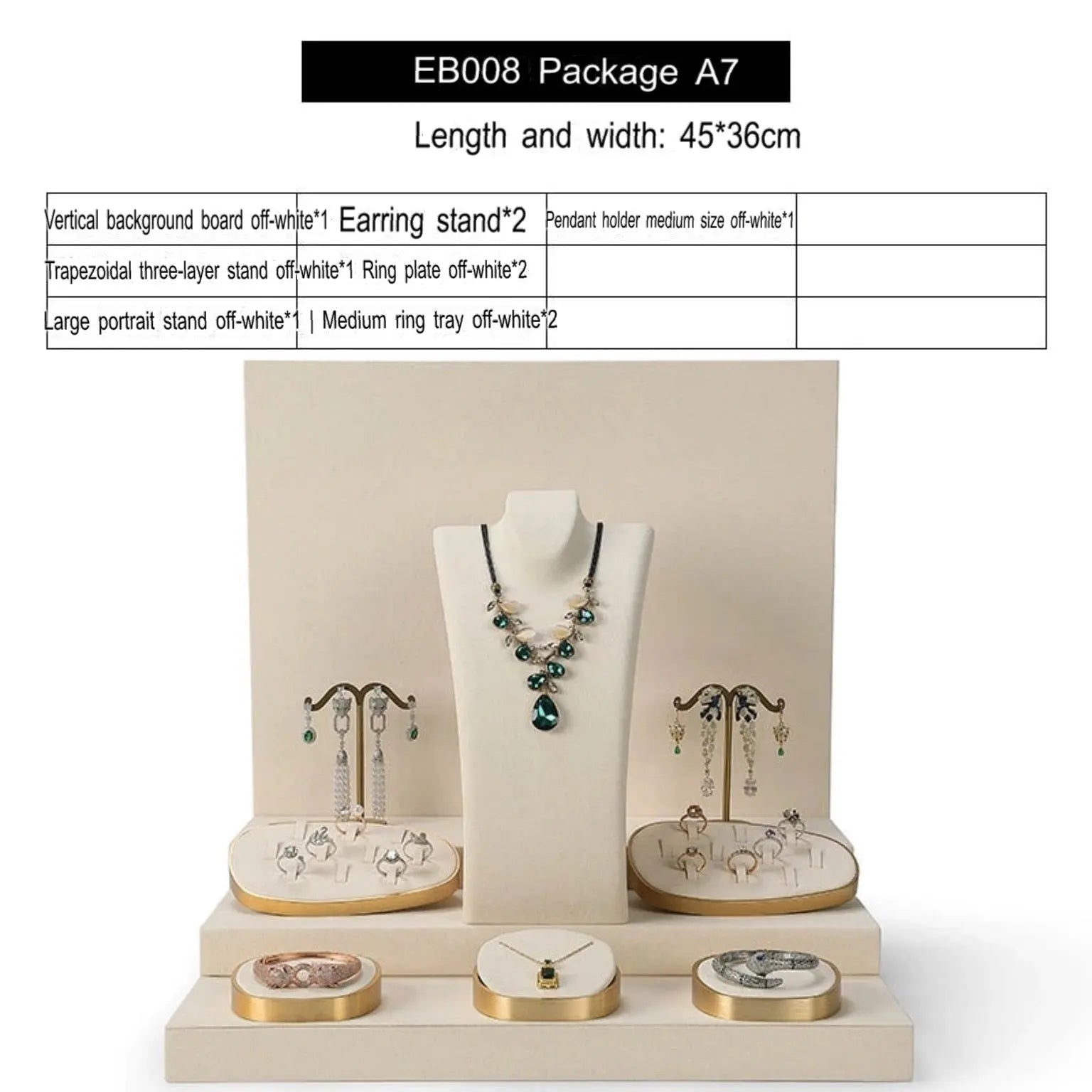 Luxury jewellery display, rings, necklaces, earrings, window display, jewelry, display props Jim Display