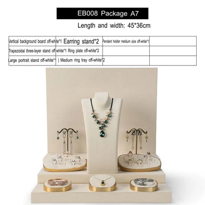 Luxury jewellery display, rings, necklaces, earrings, window display, jewelry, display props Jim Display