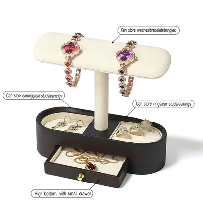 Watch and Jewelry display, gray microfiber bracelet bracelet, watch bracelet display props, rings, earring racks Jim Display