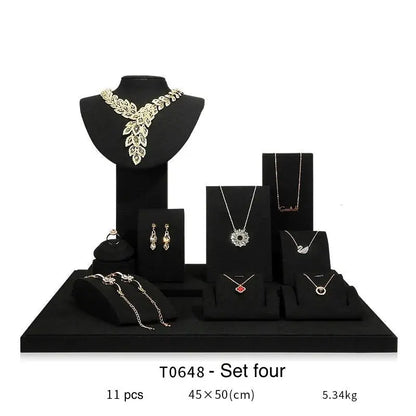 Jewelry display shelf, high-end model suit, necklace, earrings, shelf, window display props Jim Display