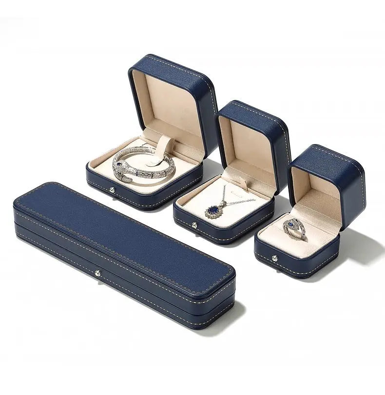 High-end Engagement Ring Box, Necklace, Bracelet, Jewelry Storage Box, Gift Jewelry Box, Three Gold Storage Box Jim Display