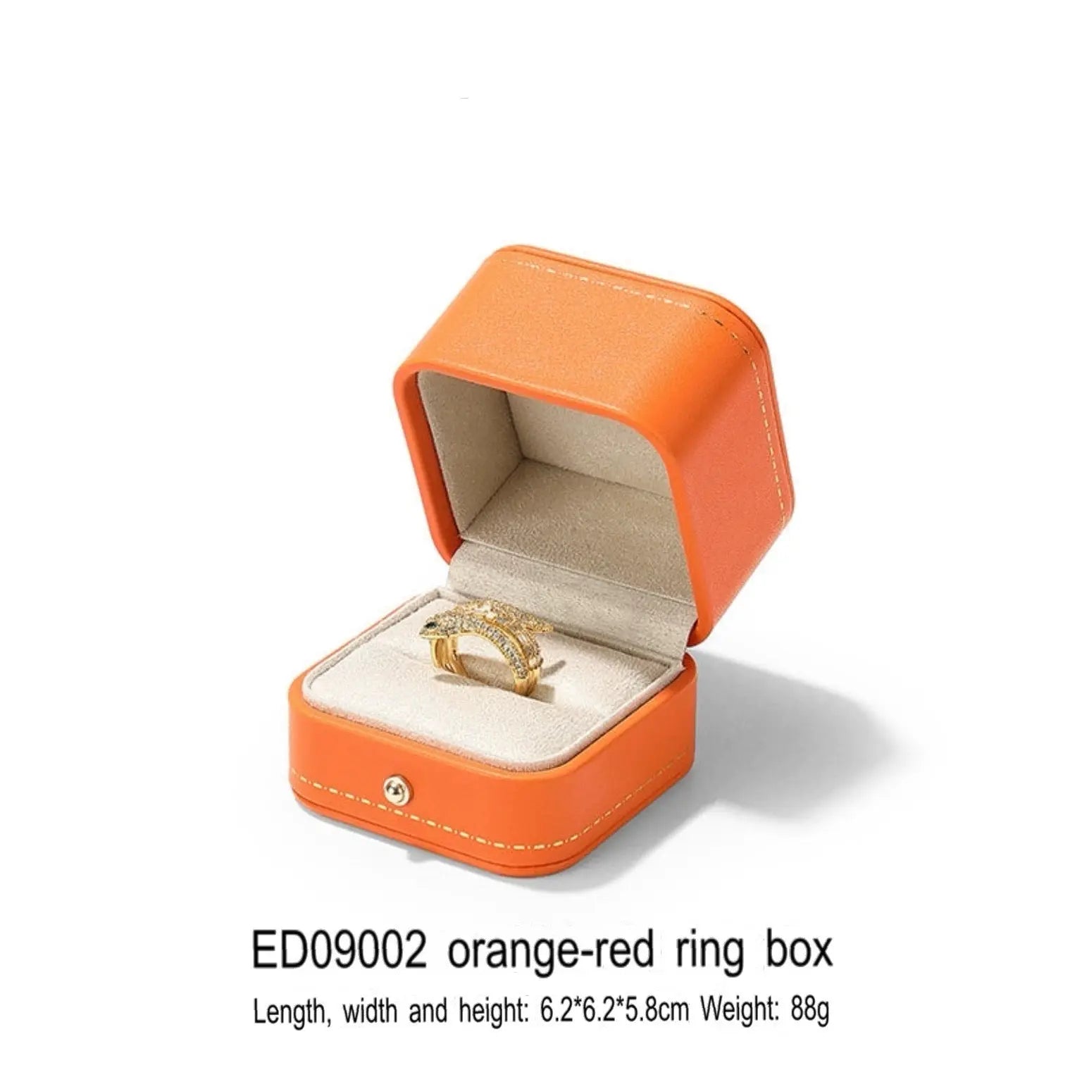 High-end Engagement Ring Box, Necklace, Bracelet, Jewelry Storage Box, Gift Jewelry Box, Three Gold Storage Box Jim Display