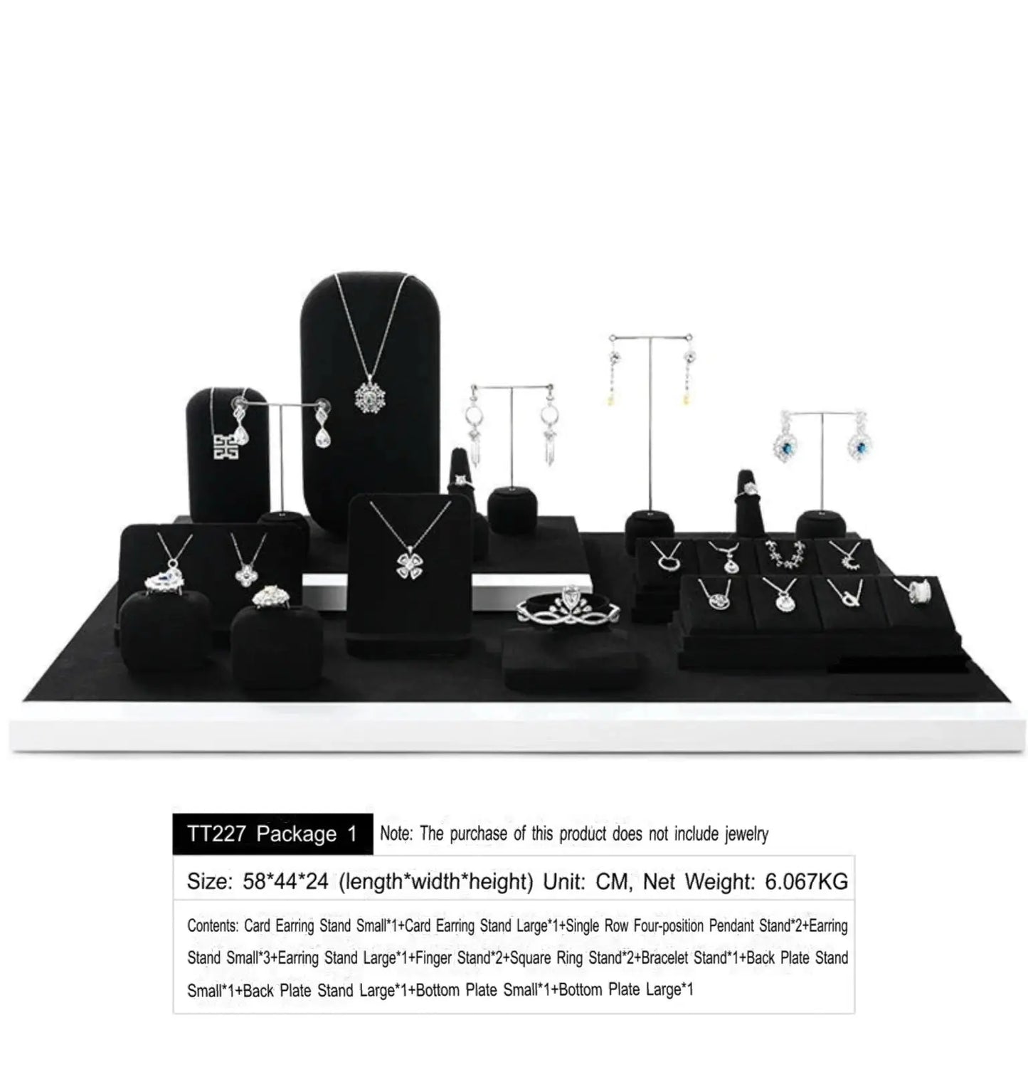 High-end jewelry display racks, earrings, rings, counters, window ornaments, jewelry display props Jim Display