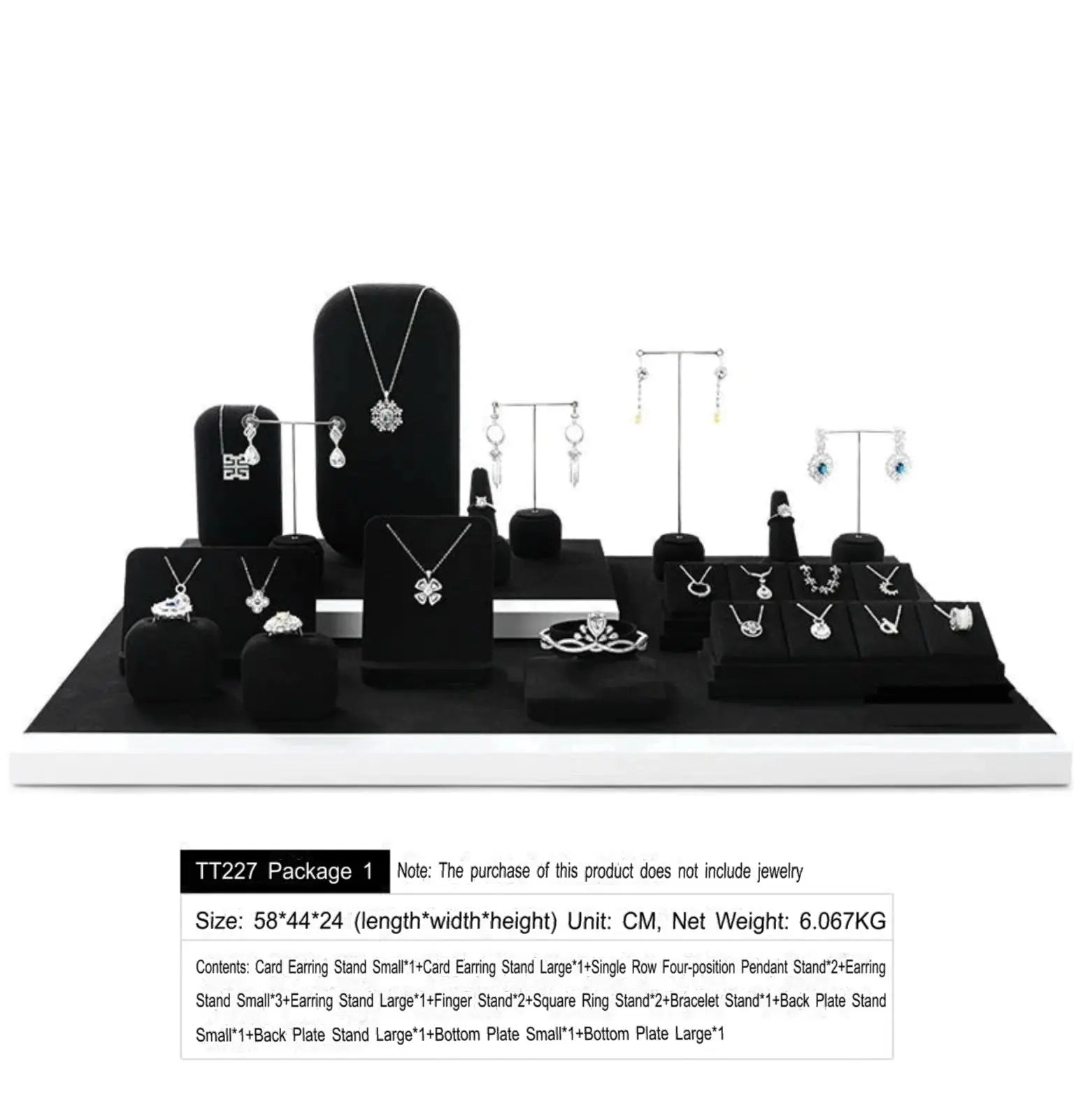 High-end jewelry display racks, earrings, rings, counters, window ornaments, jewelry display props Jim Display