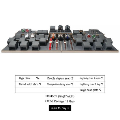 Watch display props, counter watch display racks, window displays, watch pillow bags, display racks, storage stands Jim Display