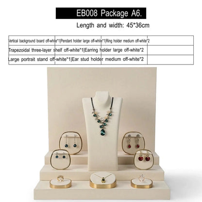 Luxury jewellery display, rings, necklaces, earrings, window display, jewelry, display props Jim Display