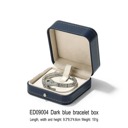 High-end Engagement Ring Box, Necklace, Bracelet, Jewelry Storage Box, Gift Jewelry Box, Three Gold Storage Box Jim Display