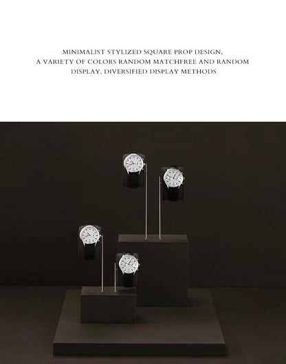 High-end watch display stand, microfiber watch display stand, counter display watch display props Jim Display