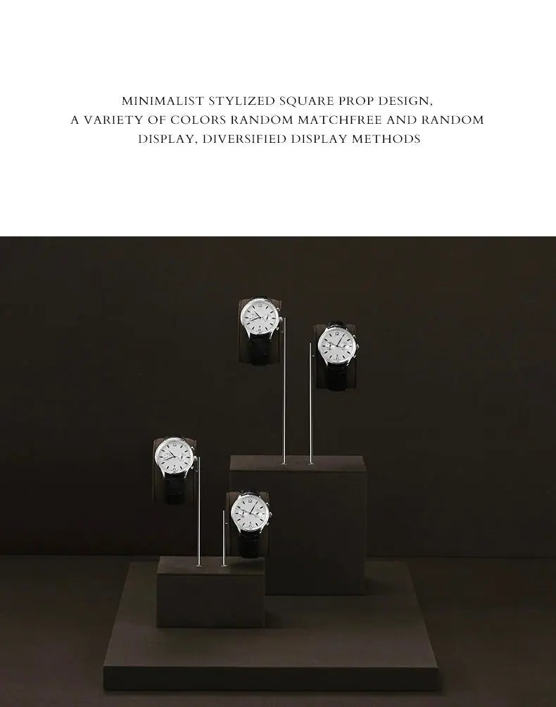 High-end watch display stand, microfiber watch display stand, counter display watch display props Jim Display