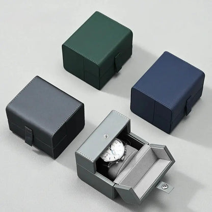 Watch box PU leather portable folio watch storage box watch box watch box travel case watch packaging box Jim Display
