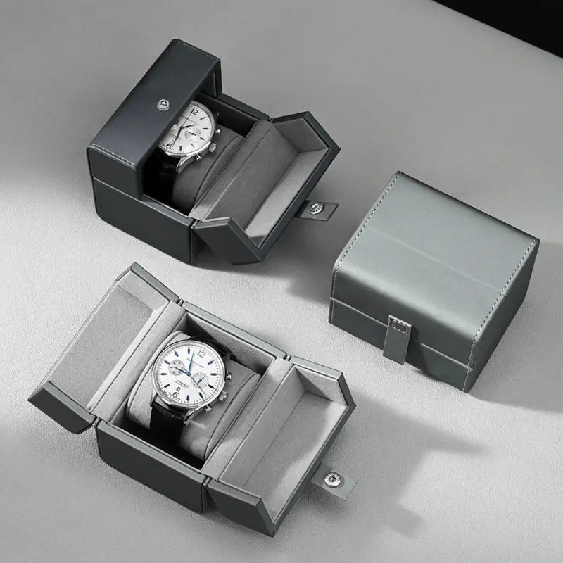 Watch box PU leather portable folio watch storage box watch box watch box travel case watch packaging box Jim Display