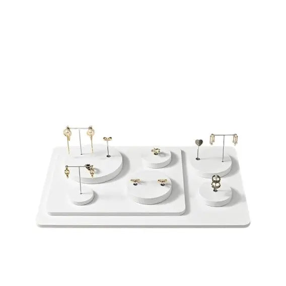 Light luxury jewelry display stand, PU white earrings, ring pendants, jewelry display props Jim Display