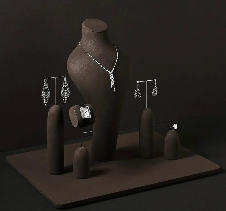 Luxury jewelry rack, coffee necklace, earrings, watch rings, and display props in the counter Jim Display