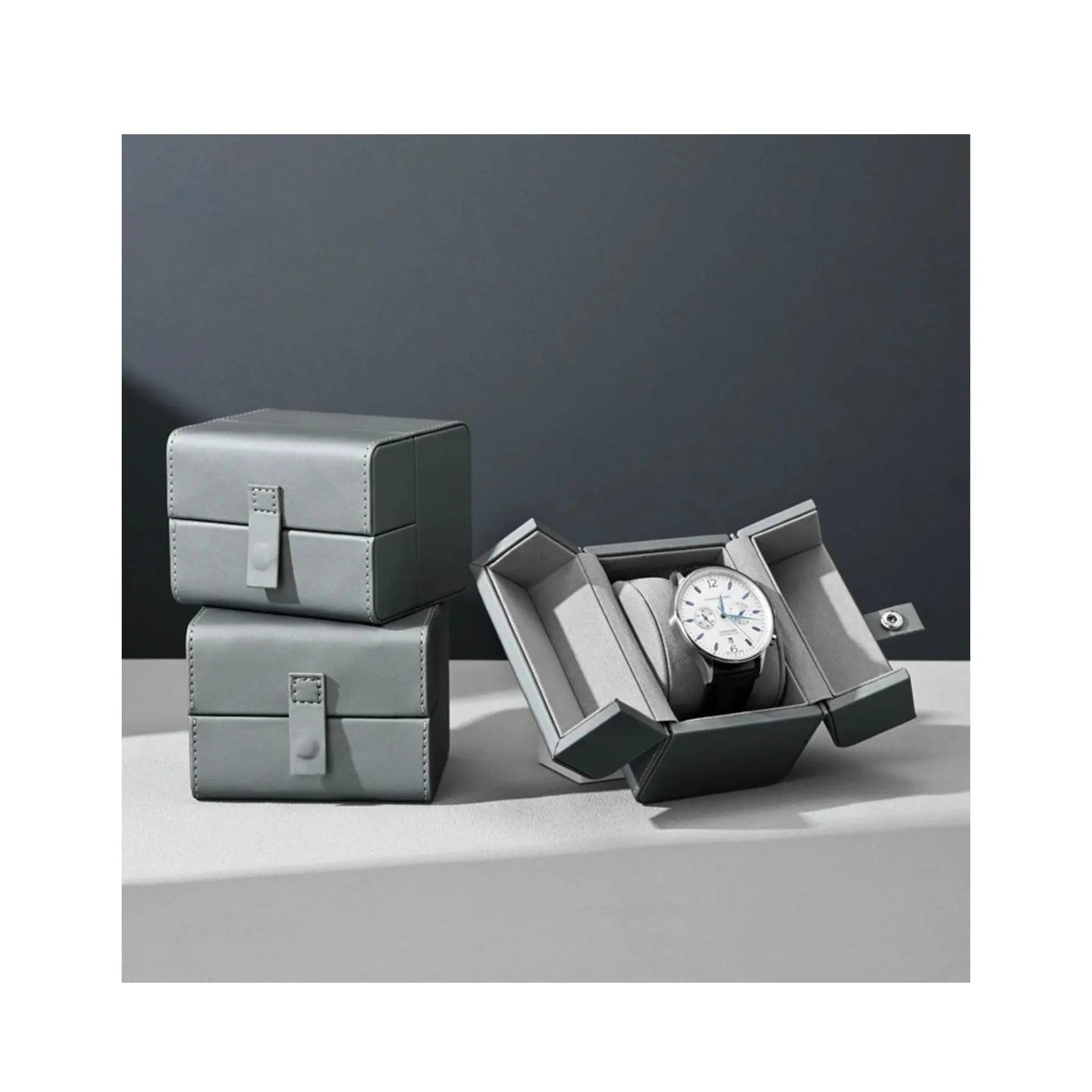 Watch box PU leather portable folio watch storage box watch box watch box travel case watch packaging box Jim Display