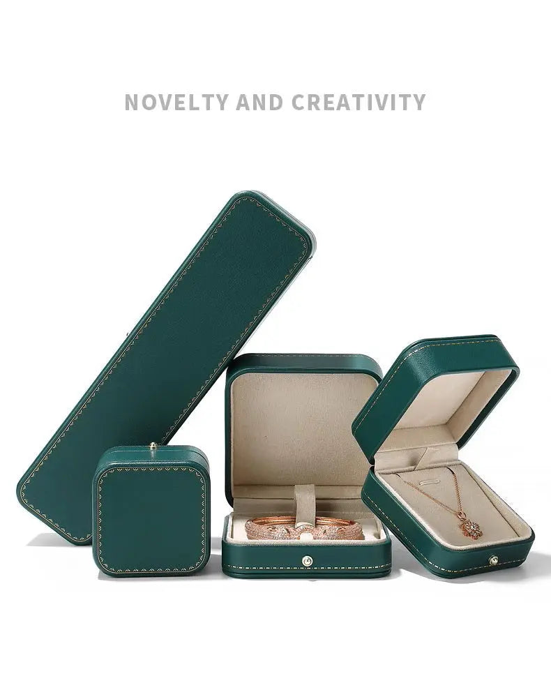 High-end Engagement Ring Box, Necklace, Bracelet, Jewelry Storage Box, Gift Jewelry Box, Three Gold Storage Box Jim Display