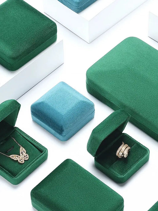 Luxury Ring Box, Marriage Proposal Pair, Diamond Ring Box, Valentine's Day Gift Box, Necklace Box, Bracelet Bracelet Box, Flannel Jim Display