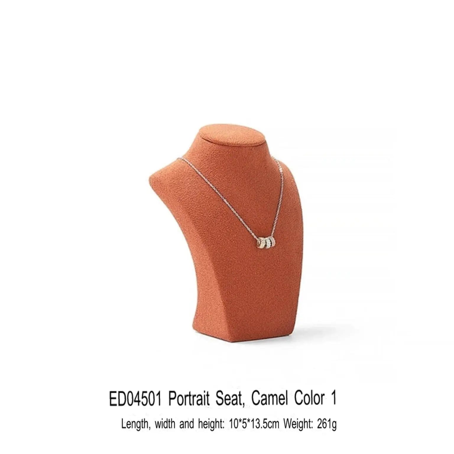 Necklace Display Stand, Microfiber Portrait Neck Jewelry, Desk Model Frame, Jewelry Exhibition Display Props Jim Display