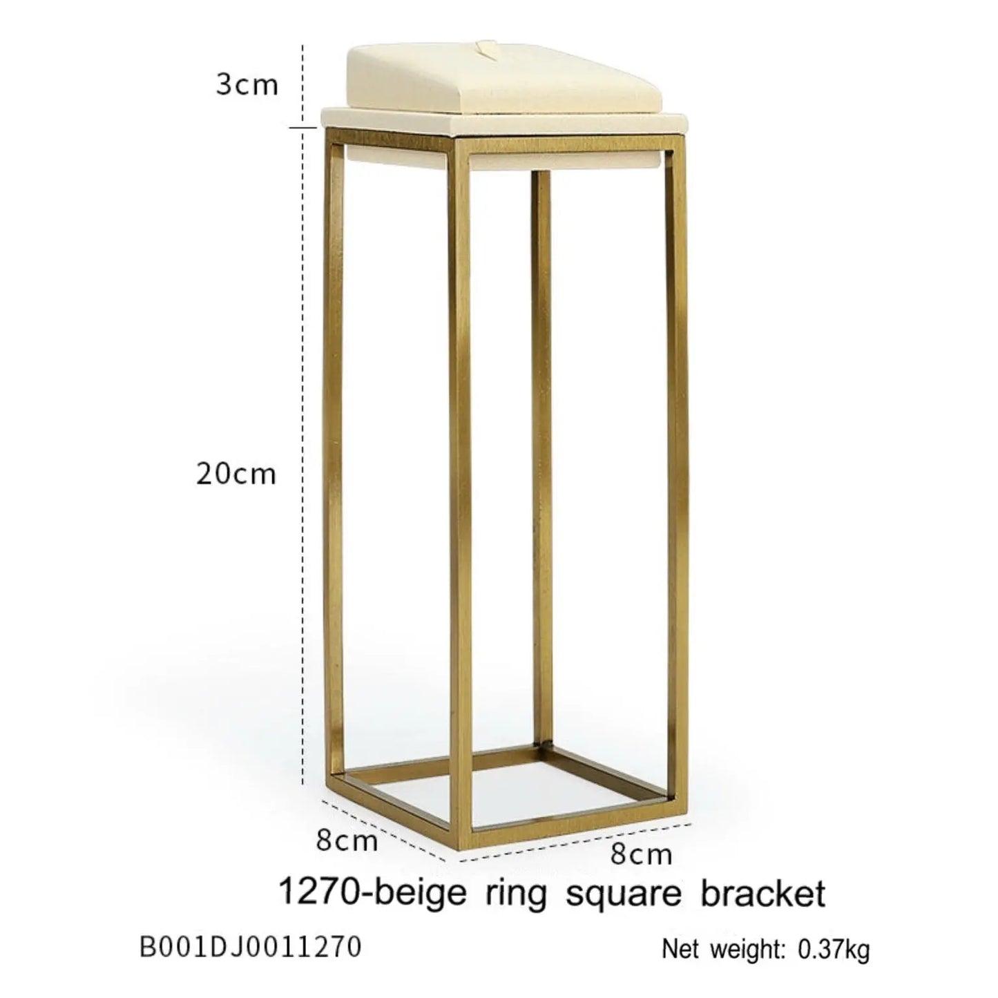 Luxury Off-white Jewelry Window Display Jim Display