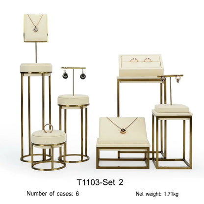 Luxury Off-white Jewelry Window Display Jim Display