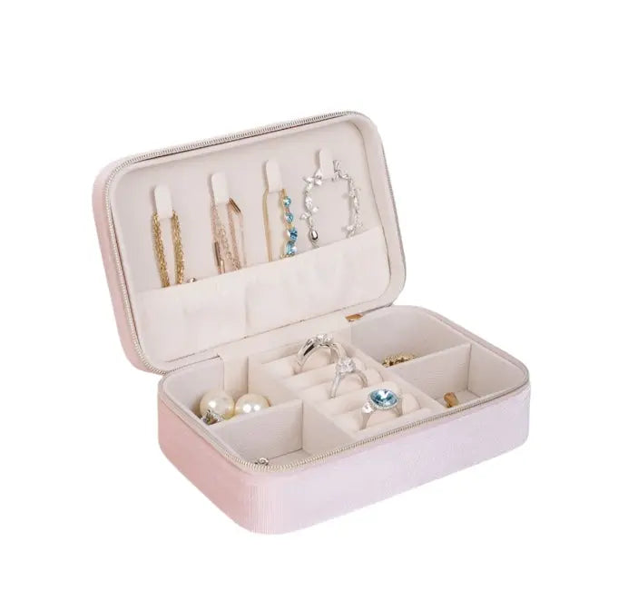 Premium Velvet Storage Bag, Portable Square Jewelry Storage Box, Ring, Necklace, Earring Case Jim Display