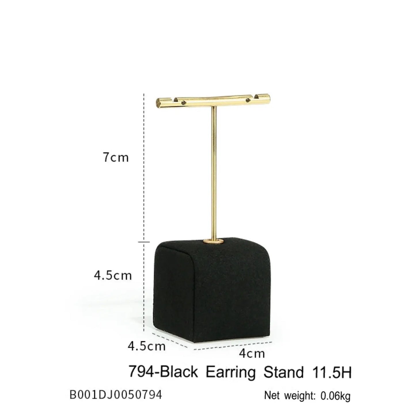 Black jewelry counter display props, necklaces, rings, earrings, studs, bracelets, jewelry display racks Jim Display